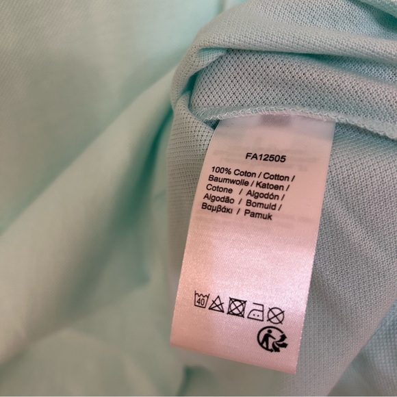 NWT Men’s Lacoste Classic Fit Polo Shirt in Turquoise Green Size 5 / US Size L - Picture 12 of 13